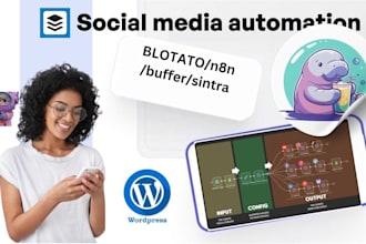 automation your social media post n8n blotato buffer sintra ai firebase