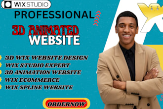 design 3d animated wix website 3d interactive wix studio 3d wix spline animation