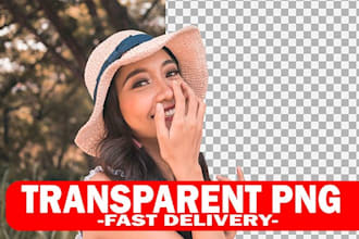 professionally remove background and deliver transparent png image