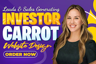 build real estate website, investor carrot website, mortgage broker website