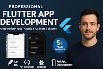 be your expert flutter developer for mobile app development