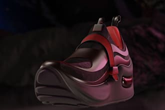 make custom 3d shoe model 3d shoe design 3d shoe rendering sneakers footwear
