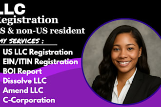 do llc registration, ein, registered agent, boi report