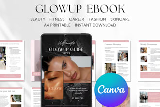 design canva ebook custom mental health fitness self care kdp finance journal