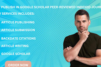 write and publish article on google scholar