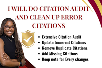 fix citations audit, clean up and nap consistency
