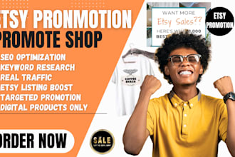 promote etsy digital products shop traffic sales boost SEO etsy listing