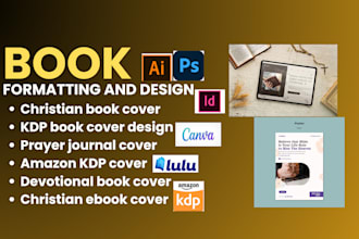 design format christian ebook cover design prayers journal daily devotion