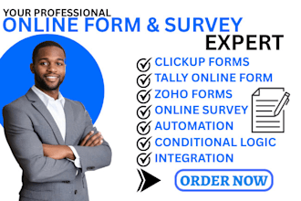 create clickup online form outgrow automation tally questionnaire zoho form quiz