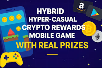 create hybrid hyper casual crypto rewards real prize mobile games gift cards