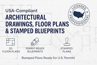 design architectural drawing, floor plan, retaining wall design with pe stamped