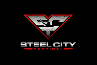 design cool military style tactical firearm logo