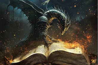 craft premium fantasy art book cover illustrations