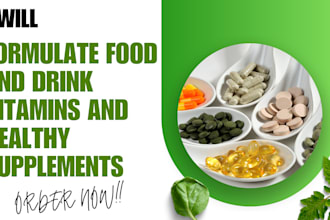 formulate food and drink vitamins and healthy supplements