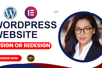 develop a wordpress website design with elementor, acf, or elementor pro