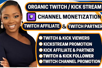 twitch channel promotion twitch viewers twitch affiliate kick channel promotion