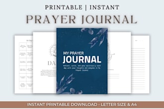 design prayer journal kdp goal journal gratitude journal self care journal