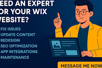 update wix website fix wix issue edit wix revamp wix transfer wix website wix