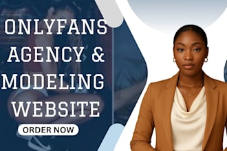 design onlyfans agency website, onlyfans modeling website, management website