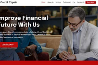 design functional credit card website credit repair website cre dit website loan