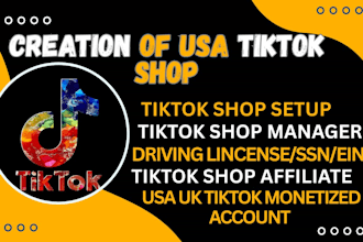 create setup USA tiktok shop tiktok ads manager account for non resident