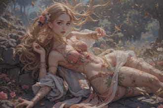 digital paint, illustration and design