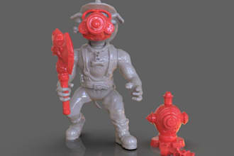 design custom mini articulated figure model, articulated toy, custom character