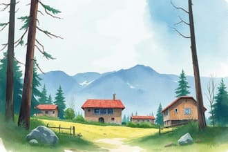 paint digital watercolor illustration