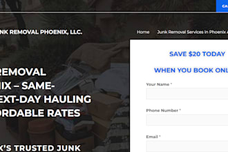 prprofessional junk rofessional junk removal, hvac, and contractor website
