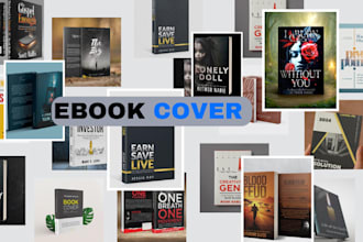 design a minimalist ebook cover in english and german