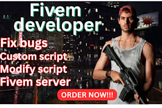create or modify fivem scripts or setup your fivem rp server