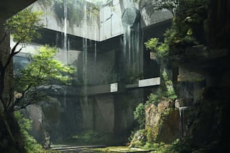 design environment interior or landscape concept art