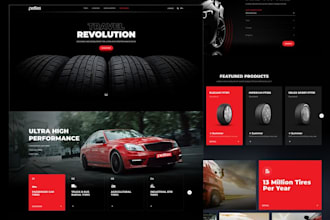 build well designed tire website auto part website mechanic, alloy wheel website