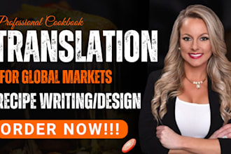 translate your cookbook or ebook to spanish, german or french professionally