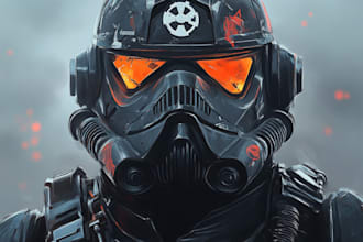 create a warhammer 40k character art