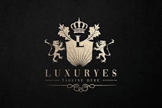 design luxury heraldic family crest and coat of arms logo