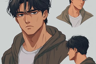 draw a japanese or anime character illustration