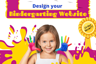 create kindergarten website daycare website preschool website childcare website