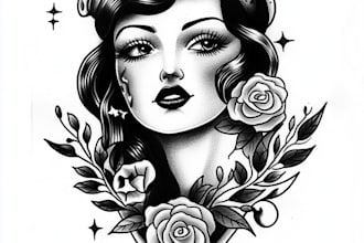 create unique custom geometric tattoo design