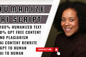 rewrite ai manuscript, humanize ai, gpt to human, ai content editing, humanizing