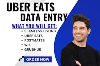 do menu data entry on ubereat grubhub doordash clover public records