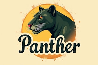 design amazing panther logo with express delivery