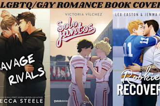 romance book cover illustration ebook cover lgbtq ya and gay romance book cover
