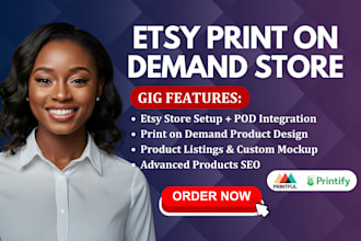 setup etsy print on demand, etsy seo, print on demand store, etsy shop set up