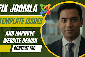 fix joomla template issues and improve website design or layout bugs
