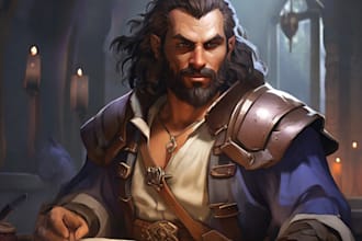 do character art, dnd, and game art
