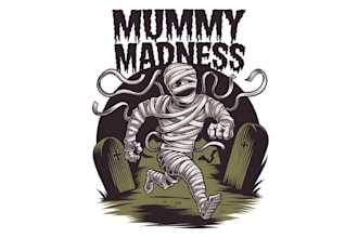 make custom horror logo halloween t shirt design