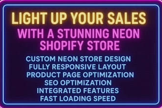 design neon shopify store neon sign website neon store neon shopify neon store