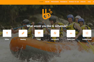 develop a stunning event planning website for your business