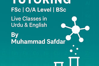 tutor you in chemistry online matric fsc oa level, bs